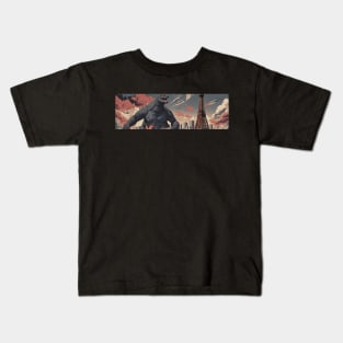 Tokyo Godzilla Rising Kids T-Shirt